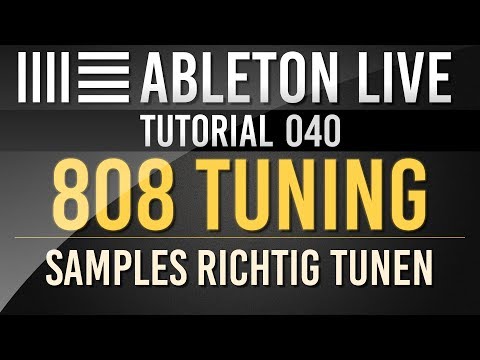 Ableton Tutorial: 808 Bass Tuning - HD - Deutsch