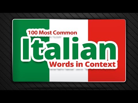 100 Most Common Italian Words in Context - List of Italian Words and Phrases Video