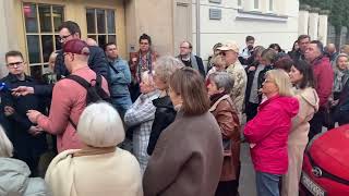 Wideo1: Protest lekarzy przeciwko likwidacji delegatury WIL w Lesznie