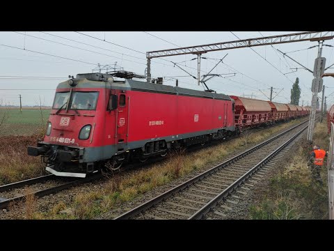 Tren de marfa DB Cargo Romania trece prin Sabaoani cu LEMA031 - 16.10.2021