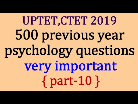 (part -10) most important psychology questions Video