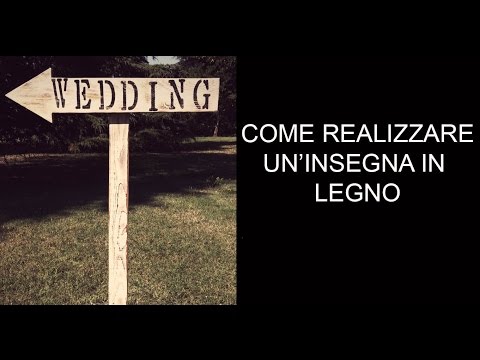 Insegna in legno