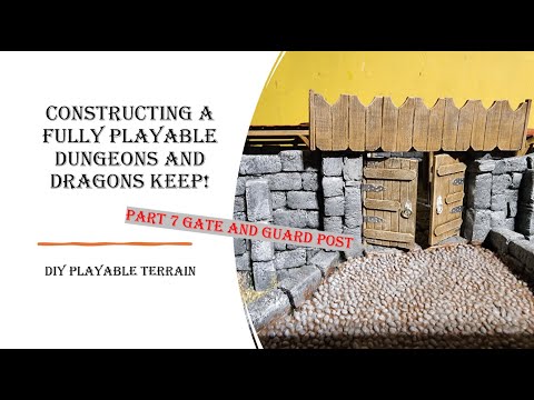 Easy DIY Gate and Guardpost for Castle Courtyard | Playable Keep Pt.7