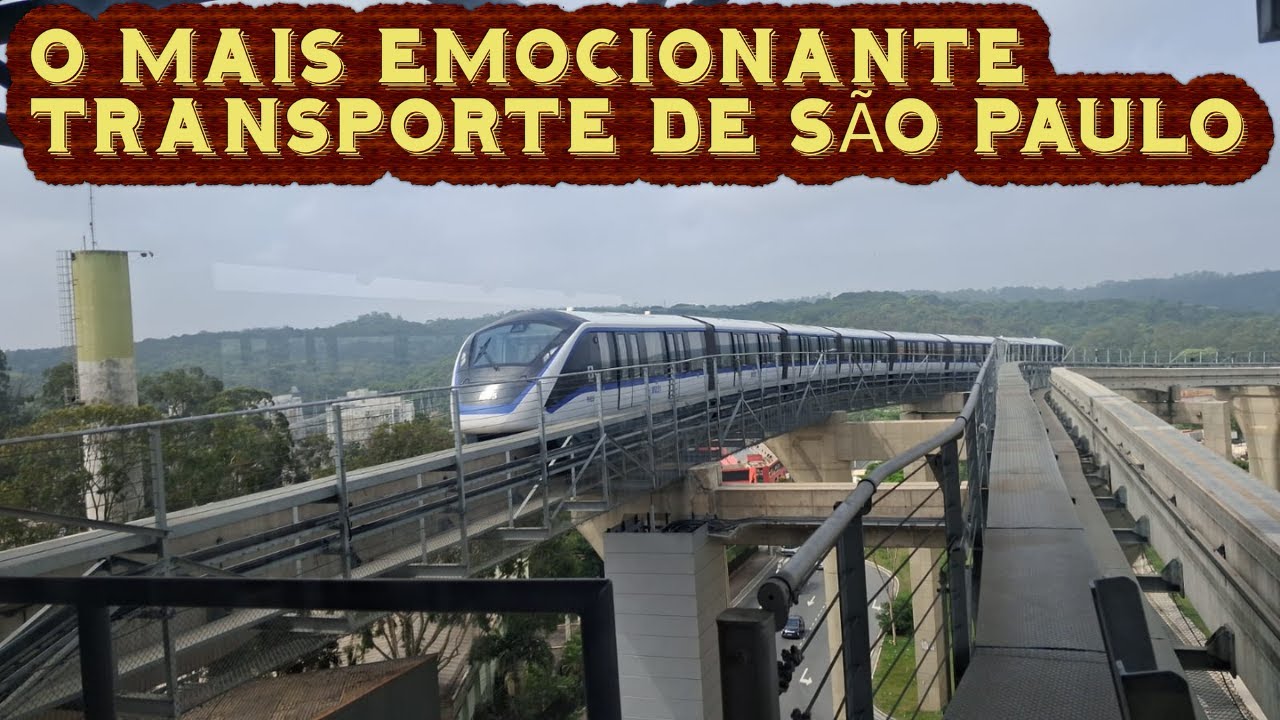O MAIS EMOCIONANTE MEIO DE TRANSPORTE DE SÃO PAULO #monotrilho #elibus