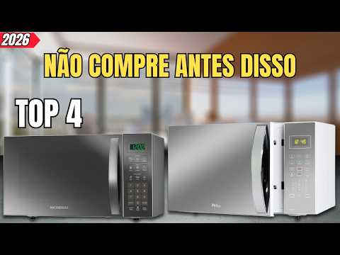 4 MELHORES Micro Ondas de 34 LITROS em 2026: Qual Micro Ondas COMPRAR?