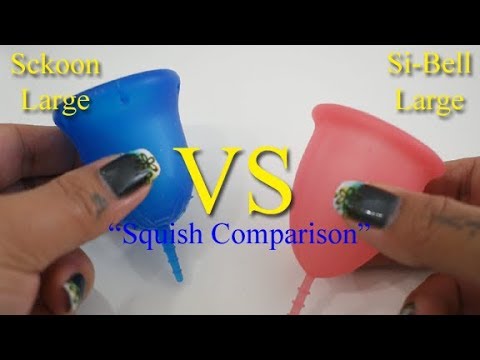 Sckoon vs Si-Bell Lg "Squish" - Menstrual Cups