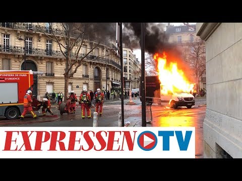 Kaos i Paris efter demonstrationer mot höjd bensinskatt