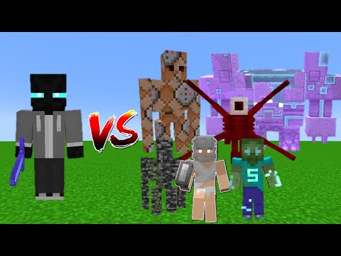Rainbow Undying(Ruler Of The End) Vs OP Bosses - Minecraft Mob Battle