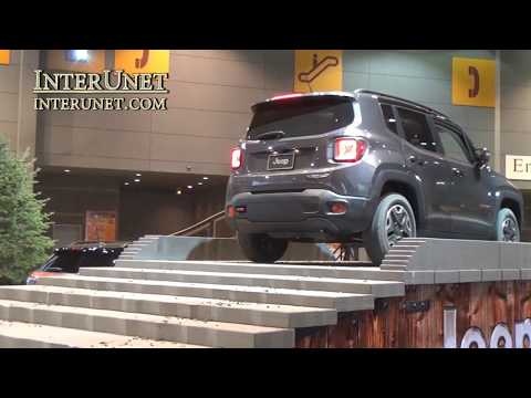 Jeep SUVs climbing stairs - ground clearance test