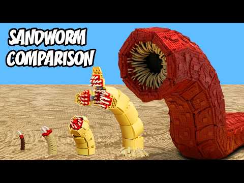 Surviving Horror Mod Giant Mouth #2 Evolution Of DEATHWORM DUNE (Comparison) Cursed LEGO
