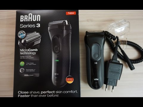 Barzdaskutė Braun Series 3 3000s Skustuvas Juoda video