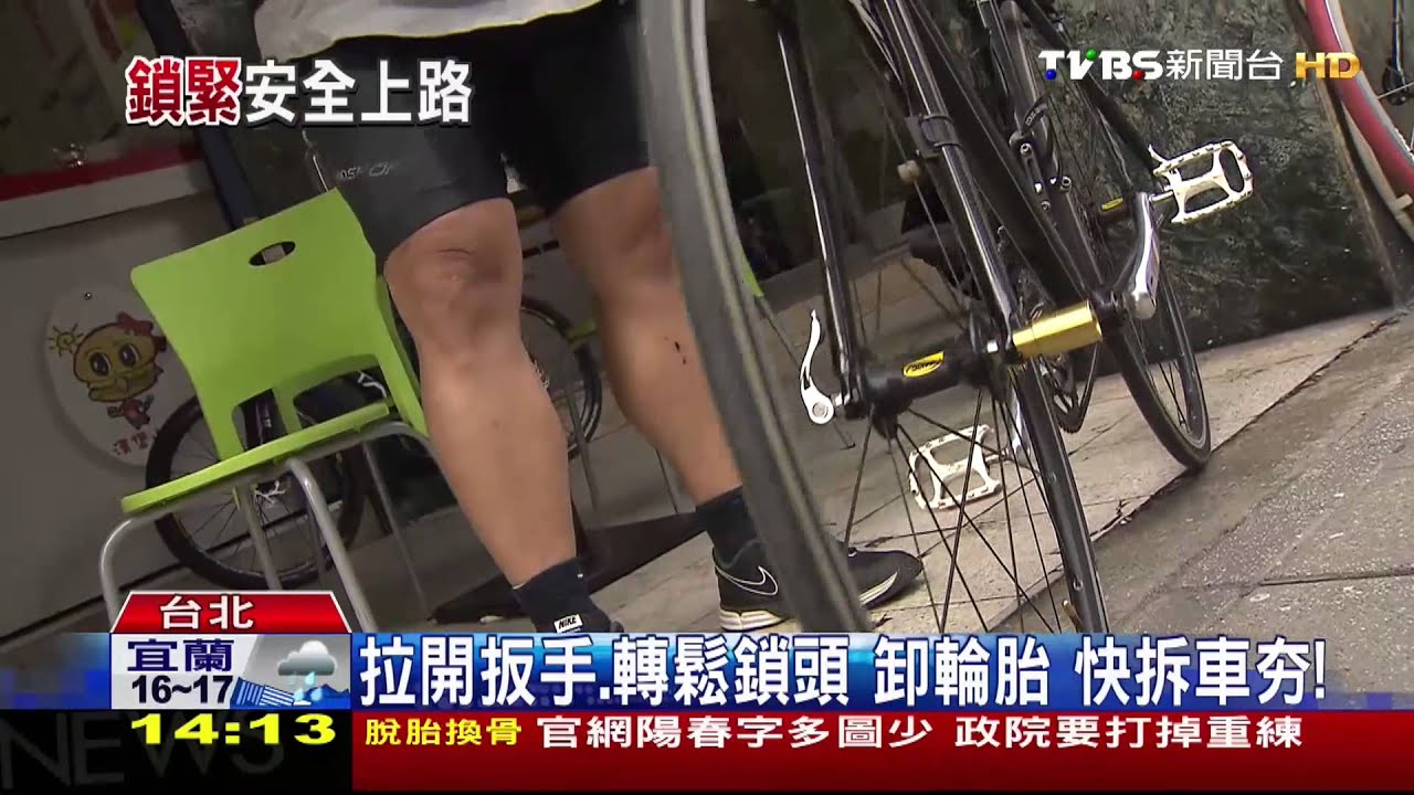拉開扳手、轉鬆鎖頭卸輪胎　快拆車夯！
