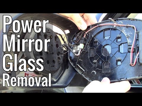 GM Power Mirror Glass Removal