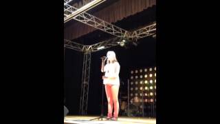 Tatum Deems wins Bagley Middle School talent show.