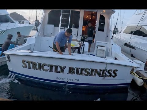 Marlin Fishing in Cabo San Lucas on a 65FT Sportfisher / Strictly Business put us on multiple marlin
