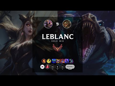 LeBlanc Mid vs Renekton - KR Grandmaster Patch 12.8