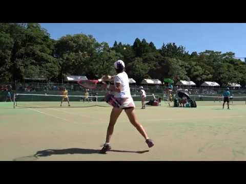 2019年IH テニス 女子 団体 3回戦 相生学院（兵庫）×沖縄尚学（沖縄）