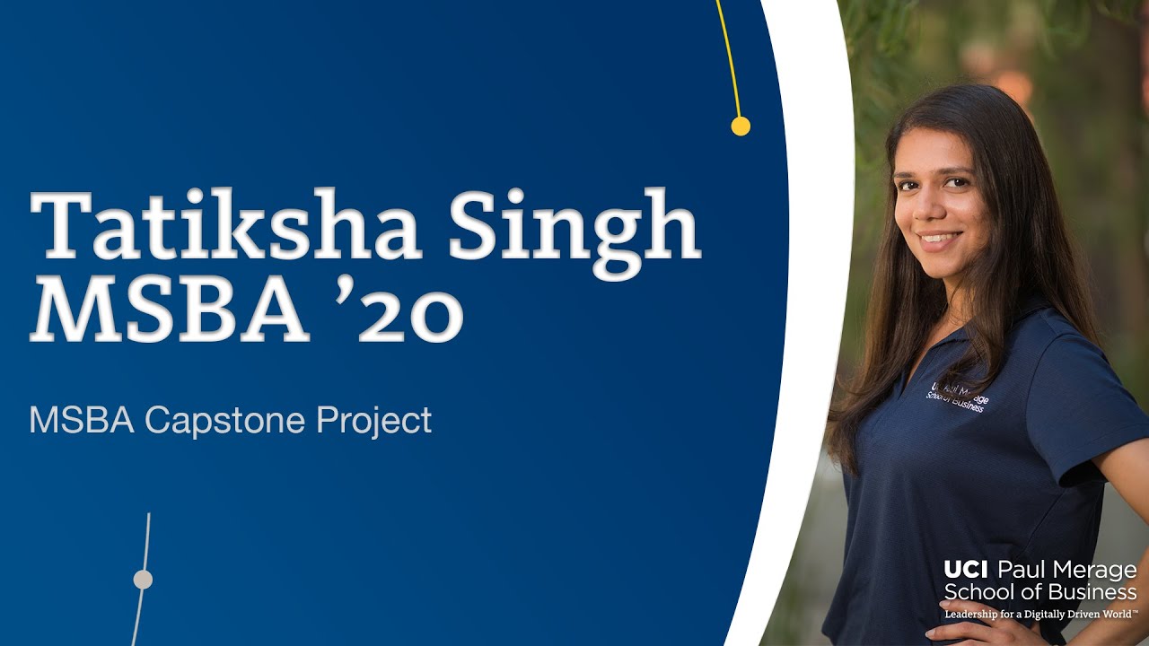 Why the six-month capstone project in this MSBA program is key to career success