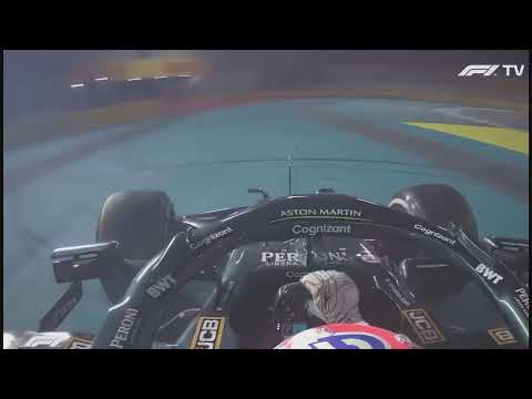 Sebastian Vettel Doing Donuts after the Race