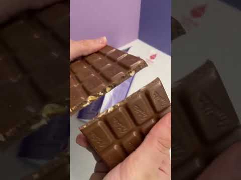 HAZELNUT MILKA CHOCOLATE #Shorts | Satisfying Video #489 #SarebSweets