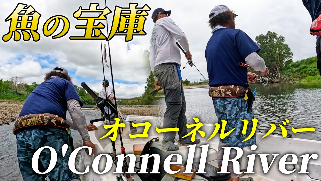魚の宝庫オコーネルリバー。何が釣れるかわからない一日