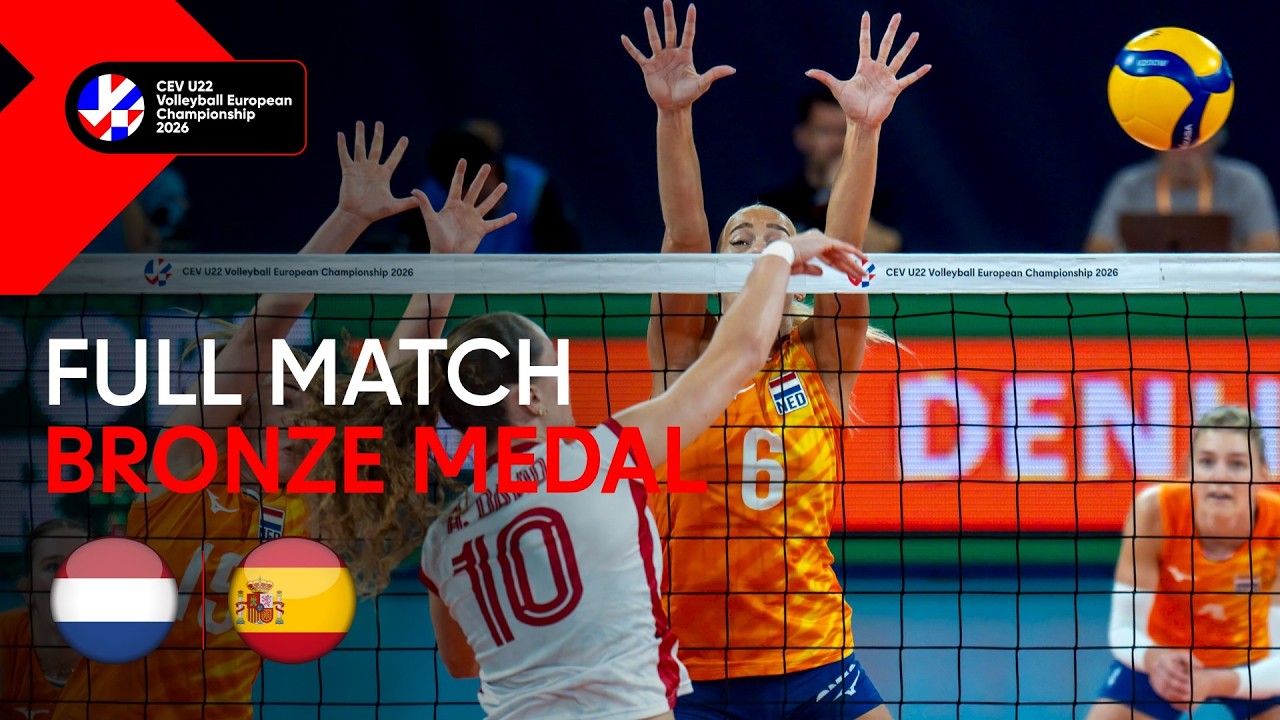 LIVE | The Netherlands vs. Spain | CEV U22 Volleyball European Championship 2026 | Women