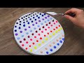Full Moon Acrylic Painting From Dots For Beginners｜Easy Canvas Idea｜ASMR