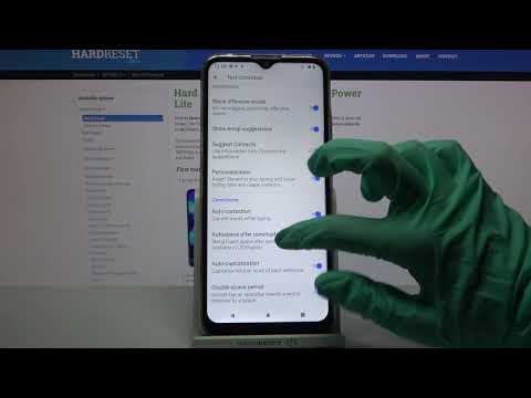 How to Activate / Disable Auto-Correction on MOTOROLA Moto G8 Power Lite