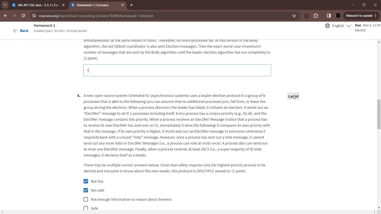 Coursera Cloud computing Concepts Homework 1|  #cloudcomputing #technology #engineering