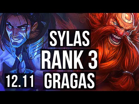 SYLAS vs GRAGAS (TOP) | Rank 3, 4/1/3 | KR Challenger | 12.11