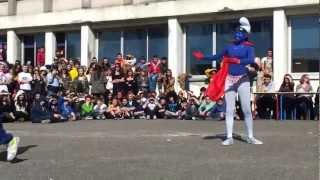 preview picture of video 'les schtroumpfs carnavals de laure gatet 2013'