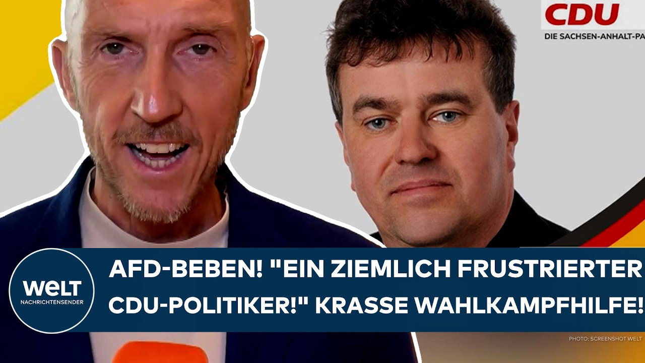 DEUTSCHLAND: AfD-Beben! "Ein ziemlich frustrierter CDU-Politiker!" Krasse Wahlkampfhilfe!