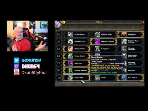 DXUN54 WoW Legion - Unholy Death Knight Talent Tree Spec V2