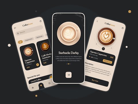 Online Coffee App UI Design + Interaction design
