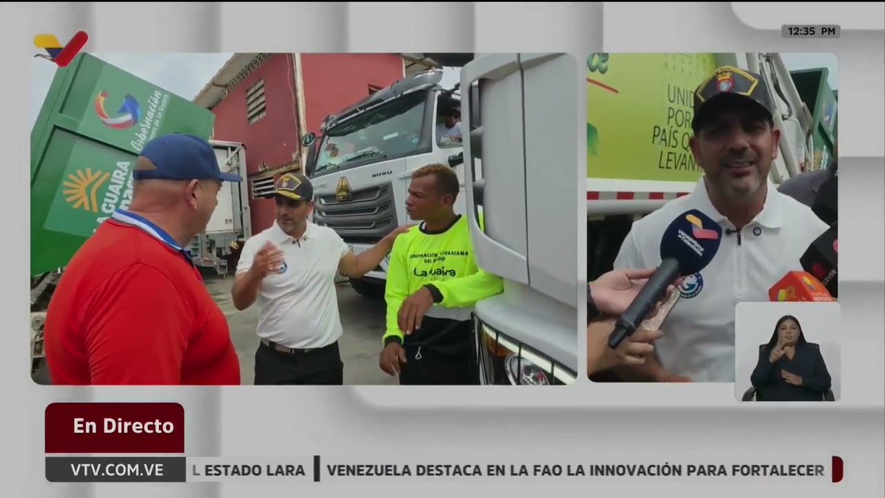 Gobernador de La Guaira sobre recuperación de servicios y recolección de escombros