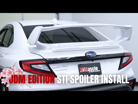 22+ WRX JDM Edition STI Spoiler Installation