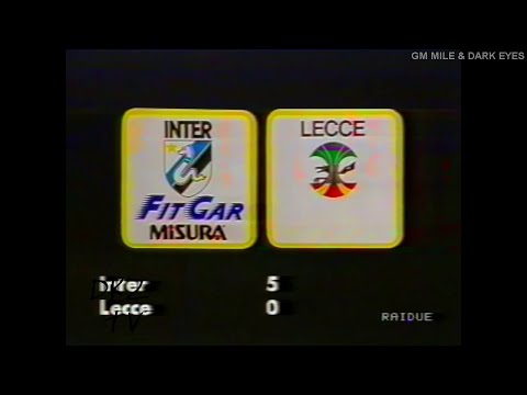 1990-91 (17^ - 20-01-1991) INTER-Lecce 5-0 Servizio DomenicaSprint Rai2