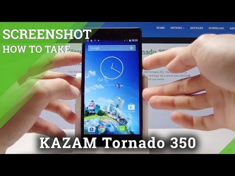 How to Capture Screen in KAZAM Tornado 350 - Take Screenshot