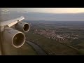 Lufthansa Boeing 747-8 BEAUTIFUL early morning Landing in Frankfurt from Johannesburg! [AIRCLIPS]