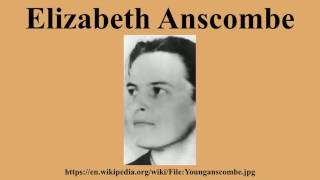 Elizabeth Anscombe