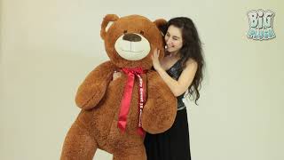 Impress Your Valentine with this 5 foot Giant Valentines Day Personalized Teddy Bear with Your Text