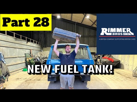 Replacing the fuel tank in my 1972 Range Rover supplied by Rimmer bros!