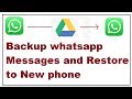 how to backup whatsapp messages and restore to new phone how to backup whatsapp messages and restore to new phone