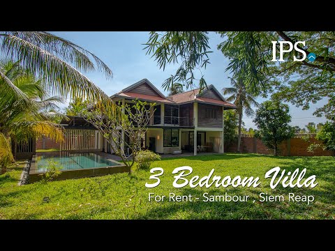 3 Bedroom Luxury Villa For Rent - Next To Golf Course, Sambour, Siem Reap thumbnail