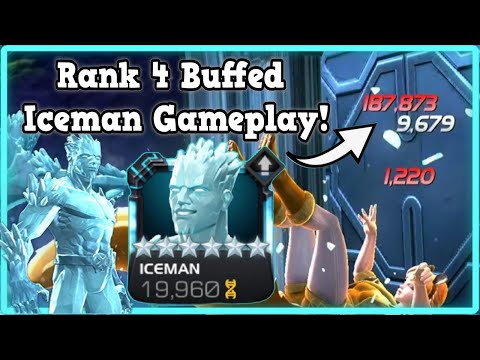 6 Star Rank 4 Iceman Rank Up & Gameplay! | Marvel Contest of Champions