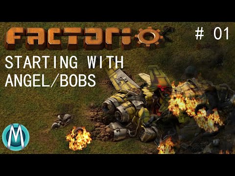 [Factorio 1.1 4K] Angel/Bobs Ep 1: Starting With Angel/Bobs (Tutorial/Walkthrough)