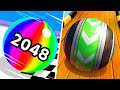 Ball Run 2048 | Sky Rolling Ball 3d - All Level Gameplay Android,iOS - NEW UPDATE Best Games