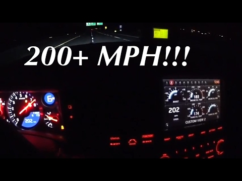 Nissan GTR goes 200 mph | high speed run