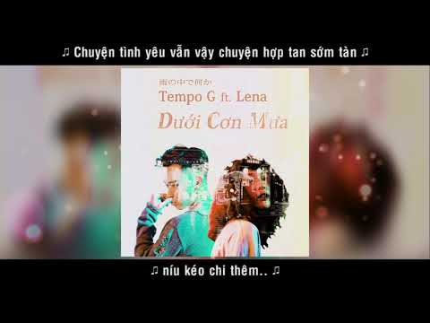 [KARAOKE] TempoG - Dưới Cơn Mưa ft. Lena Lena (Instrumental | Beat)