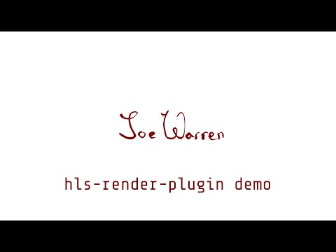 HLS Render Plugin Demo